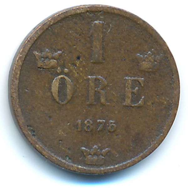 Швеция, 1 эре (1875 г.)