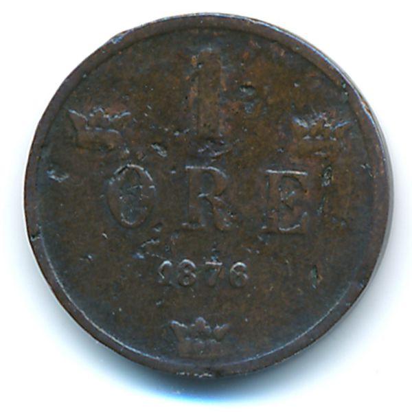 Швеция, 1 эре (1876 г.)