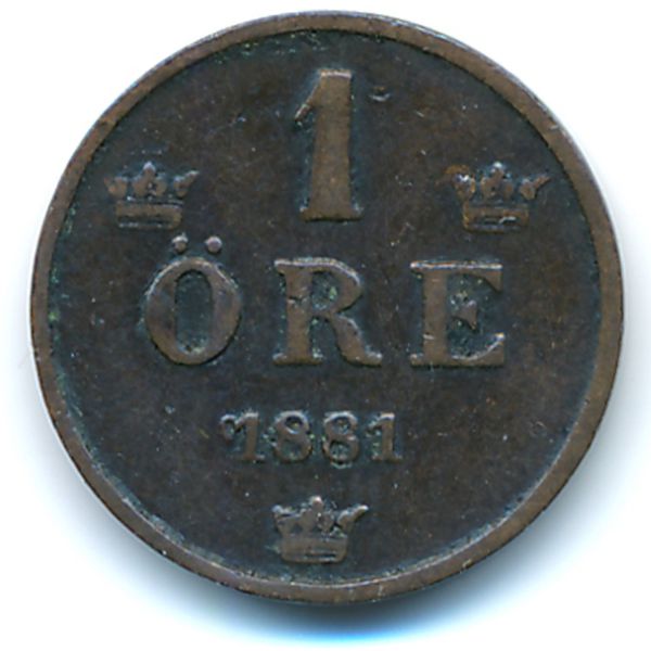 Швеция, 1 эре (1881 г.)