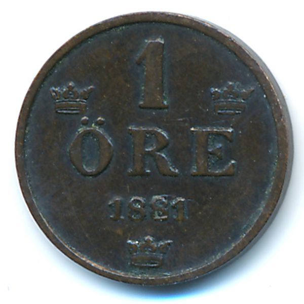 Швеция, 1 эре (1881 г.)