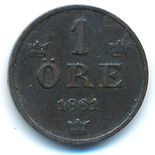 Швеция, 1 эре (1881 г.)
