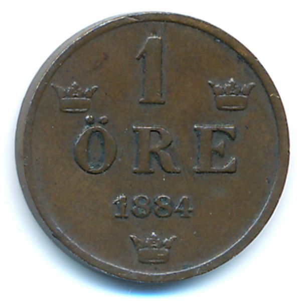 Швеция, 1 эре (1884 г.)