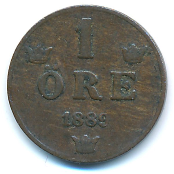 Швеция, 1 эре (1889 г.)