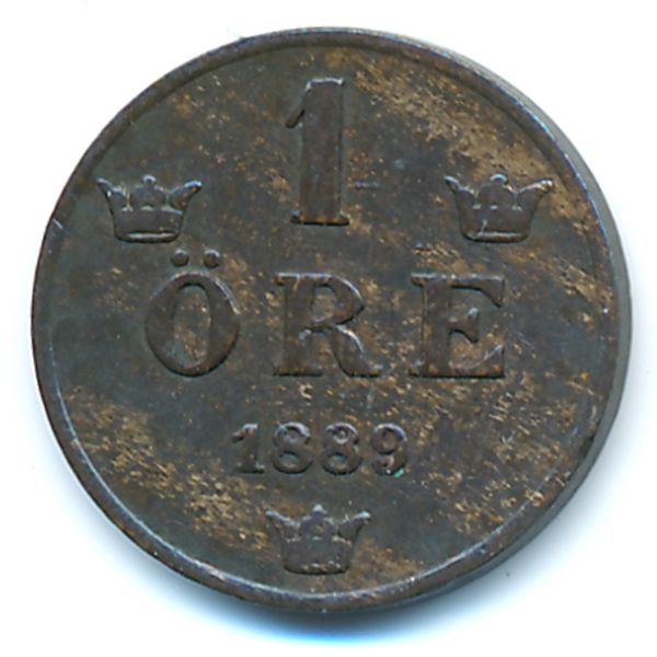 Швеция, 1 эре (1889 г.)