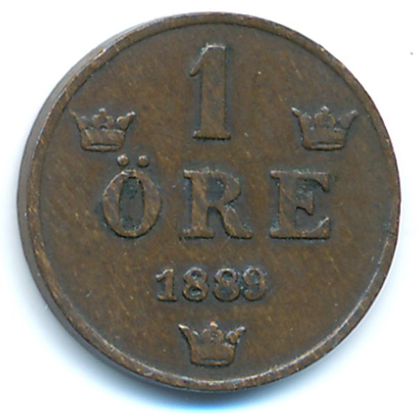 Швеция, 1 эре (1889 г.)