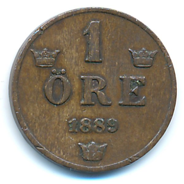 Швеция, 1 эре (1889 г.)