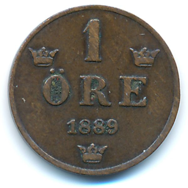Швеция, 1 эре (1889 г.)