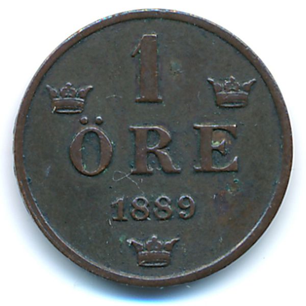 Швеция, 1 эре (1889 г.)