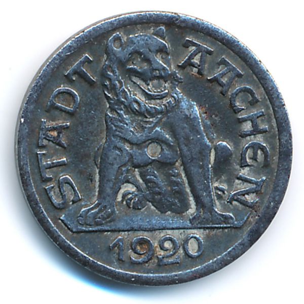 Ахен., 10 пфеннигов (1920 г.)
