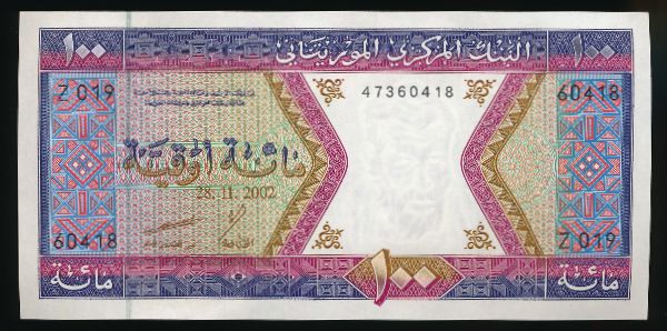 Мавритания, 100 угий (2002 г.)