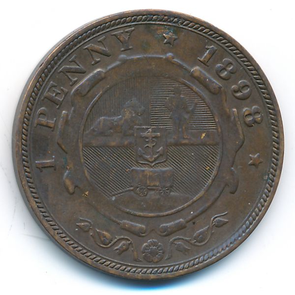 ЮАР, 1 пенни (1898 г.)