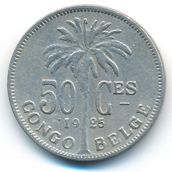 Бельгийское Конго, 50 сентим (1925 г.)