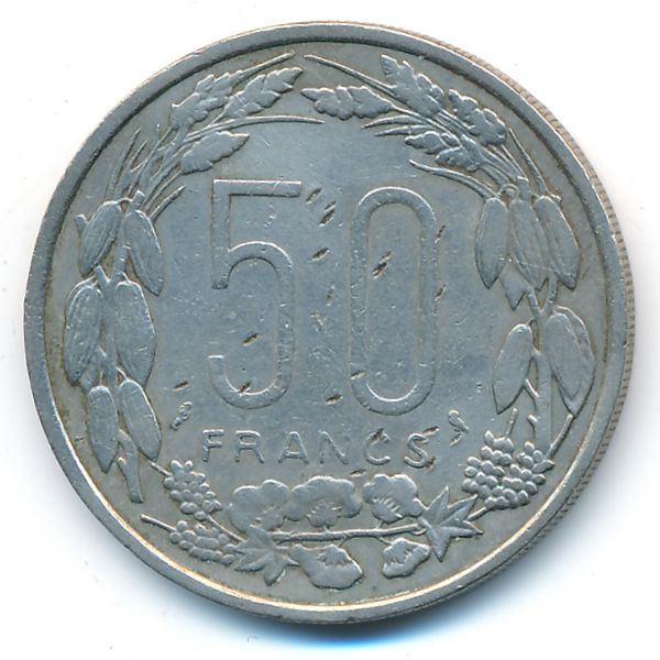 Экваториальные Африканские Штаты, 50 франков (1961 г.)