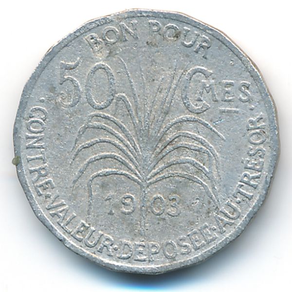 Гваделупа, 50 сентим (1903 г.)
