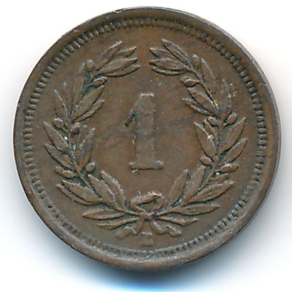 Швейцария, 1 раппен (1907 г.)