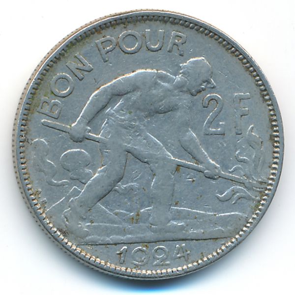 Люксембург, 2 франка (1924 г.)