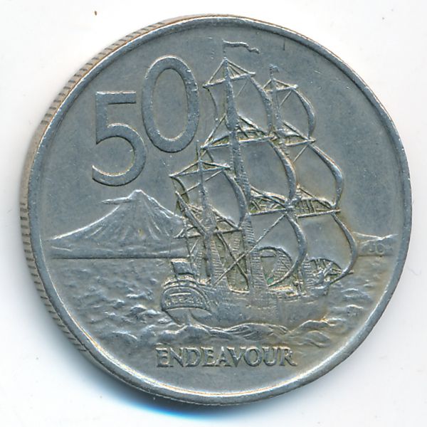 Новая Зеландия, 50 центов (1975 г.)