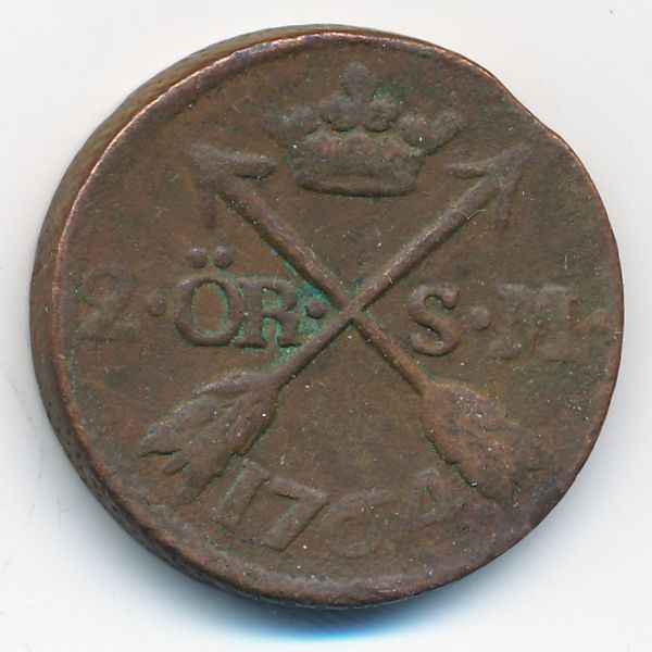 Швеция, 2 эре (1764 г.)