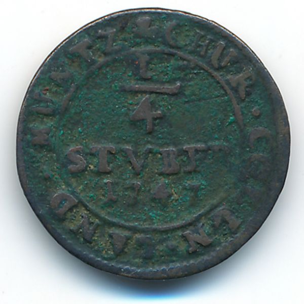 Кельн, 1/4 стюбера (1747 г.)