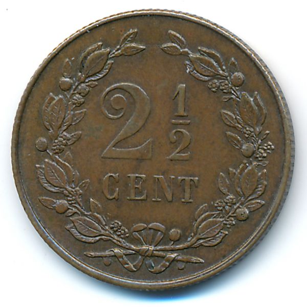 Нидерланды, 2 1/2 цента (1898 г.)