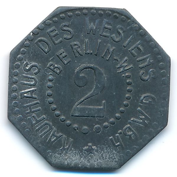 Берлин., 2 пфеннига