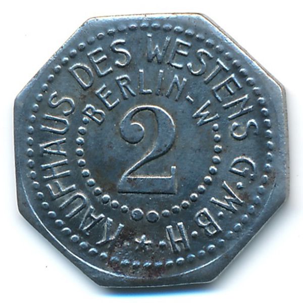 Берлин., 2 пфеннига