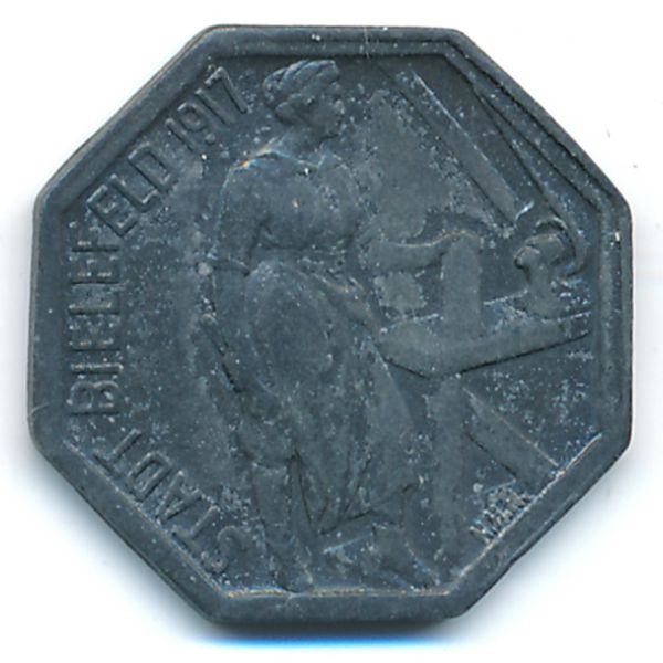 Билефельд., 5 пфеннигов (1917 г.)