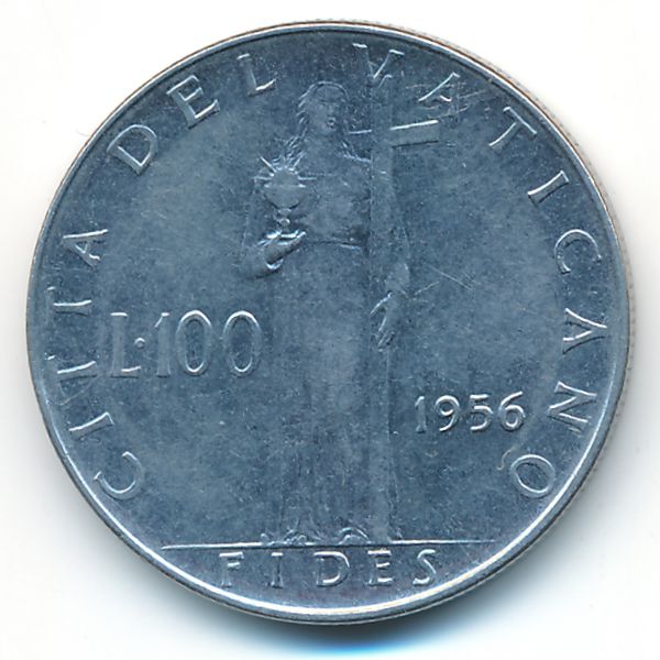Ватикан, 100 лир (1956 г.)