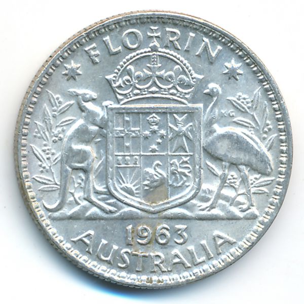 Австралия, 1 флорин (1963 г.)