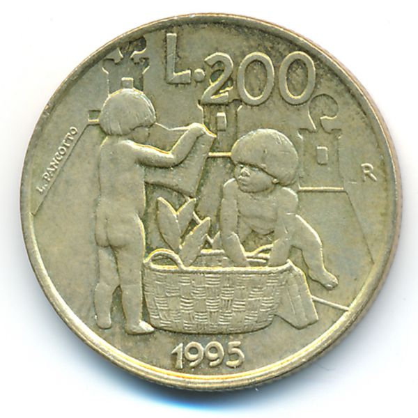 Сан-Марино, 200 лир (1995 г.)