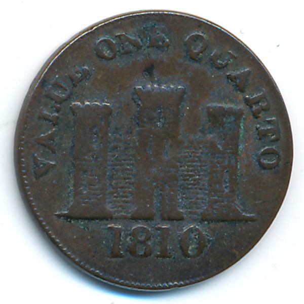 Гибралтар, 1 кварто (1810 г.)