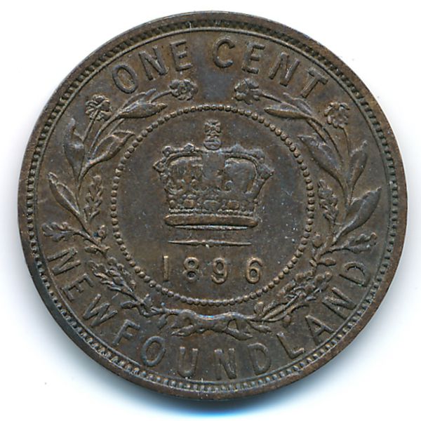 Ньюфаундленд, 1 цент (1896 г.)