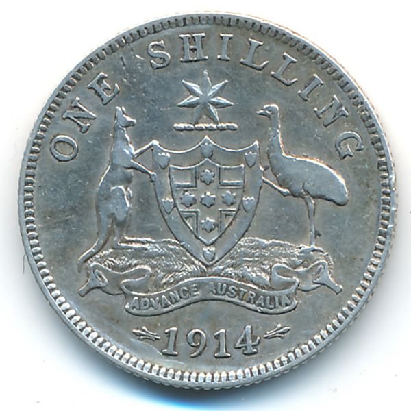 Австралия, 1 шиллинг (1914 г.)