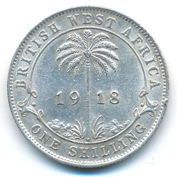 Британская Западная Африка, 1 шиллинг (1918 г.)