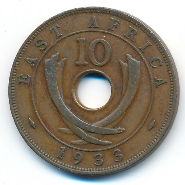Восточная Африка, 10 центов (1933 г.)