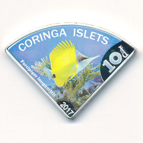 Острова Коринга., 10 долларов (2017 г.)