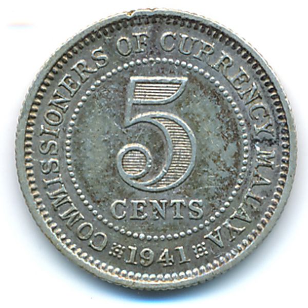 Малайя, 5 центов (1941 г.)