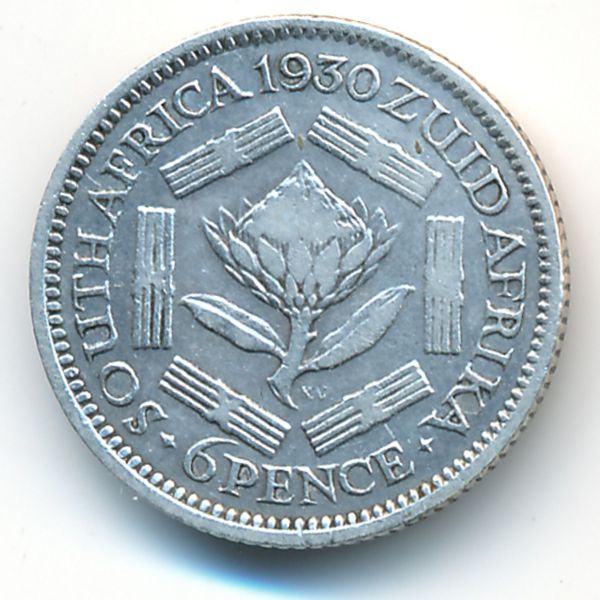 ЮАР, 6 пенсов (1930 г.)