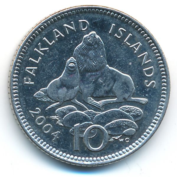 Фолклендские острова, 10 пенсов (2004 г.)
