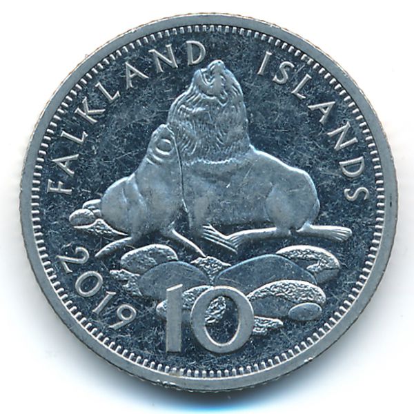 Фолклендские острова, 10 пенсов (2019 г.)