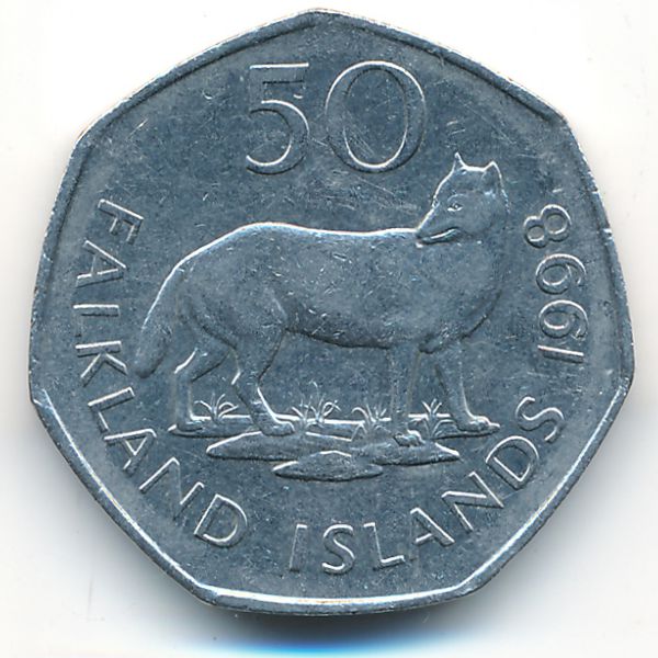 Фолклендские острова, 50 пенсов (1998 г.)