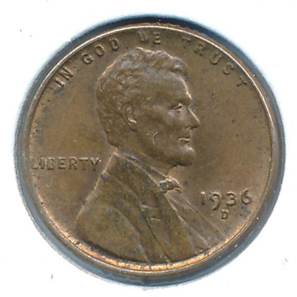 США, 1 цент (1936 г.)