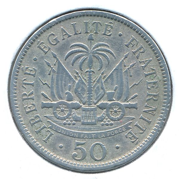 Гаити, 50 сентим (1908 г.)