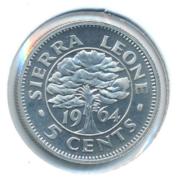 Сьерра-Леоне, 5 центов (1964 г.)