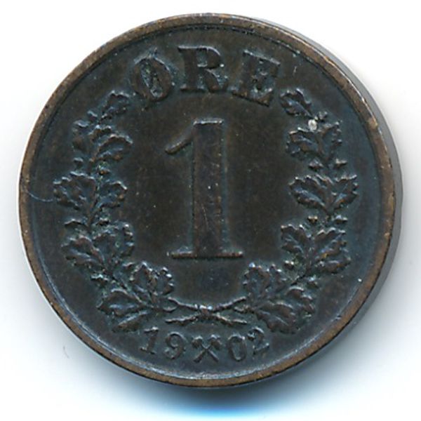 Норвегия, 1 эре (1902 г.)