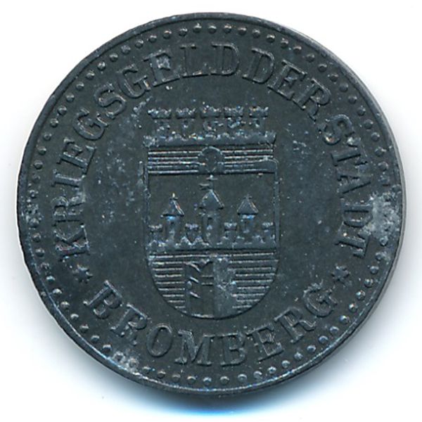 Бромберг., 10 пфеннигов (1919 г.)
