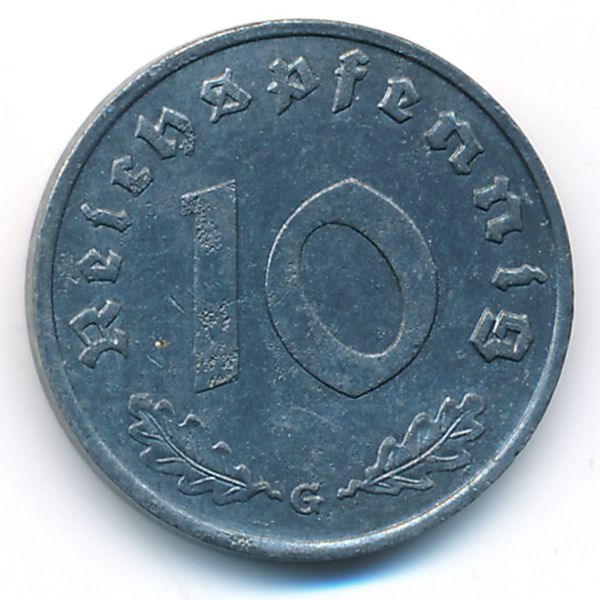 Третий Рейх, 10 рейхспфеннигов (1940 г.)