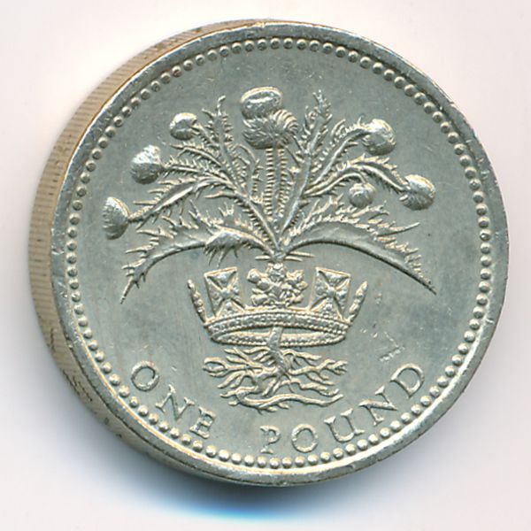Великобритания, 1 фунт (1989 г.)