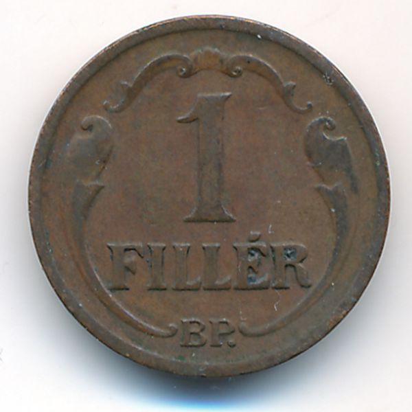 Венгрия, 1 филлер (1938 г.)