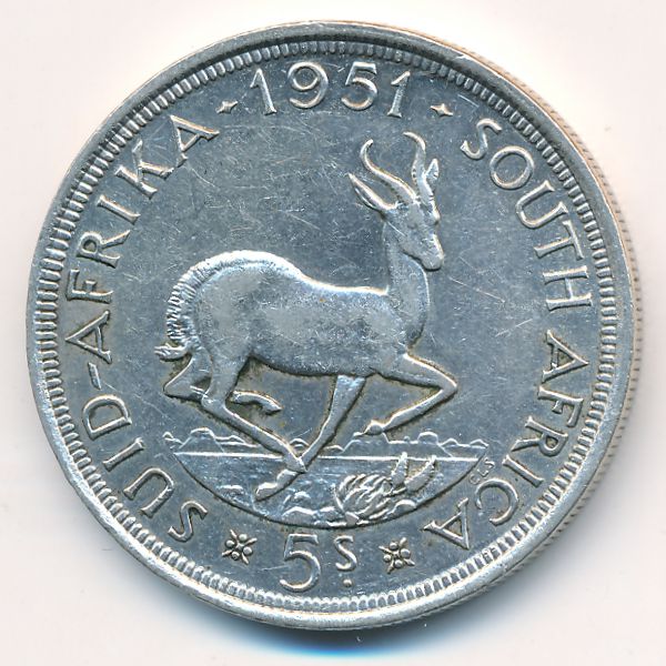 ЮАР, 5 шиллингов (1951 г.)
